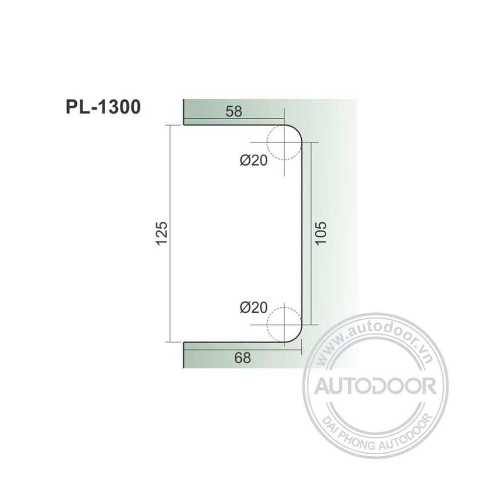 Khóa cửa kính PL-1300 - Ảnh 3