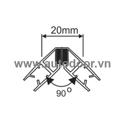 Nẹp ngăn nước nam châm 90° - Ảnh 3