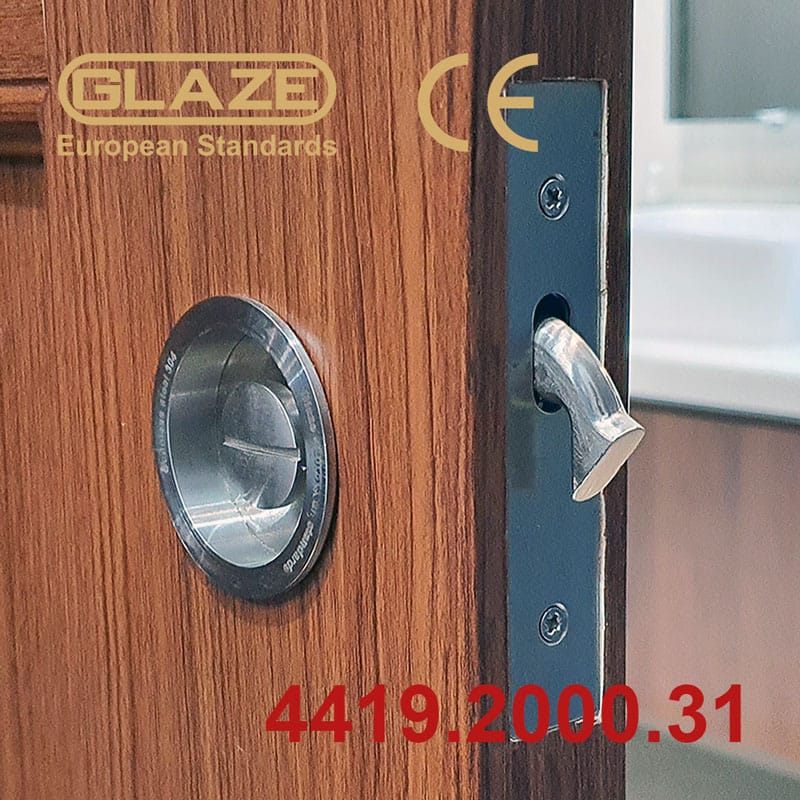 Khóa cửa trượt lùa inox - Ảnh 2