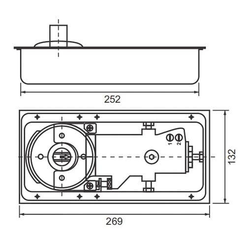 Bản lề sàn Panasonic P220b - Ảnh 3