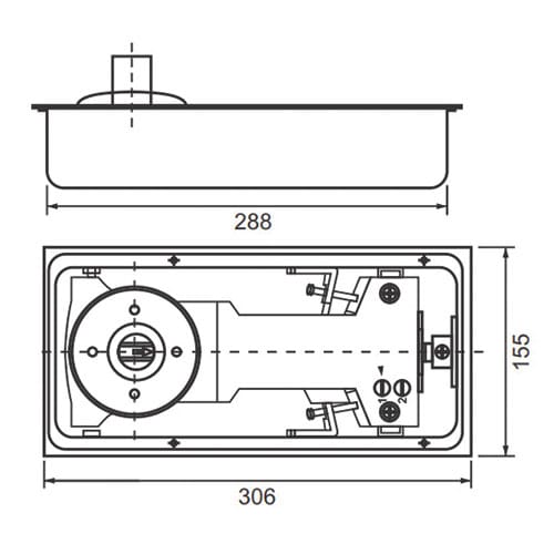 Bản lề sàn Panasonic P222 - Ảnh 3