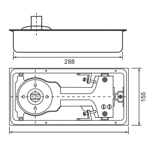 Bản lề sàn Panasonic P818 - Ảnh 2