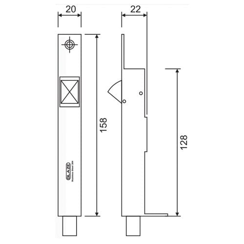Chốt cửa tự động 306 - Ảnh 2