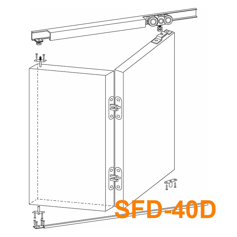 Phụ kiện cửa trượt xếp gấp SFD-40D - Ảnh 3