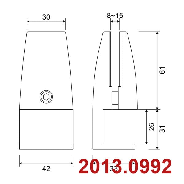 Kẹp vách ngăn bàn làm việc 02 - Ảnh 4