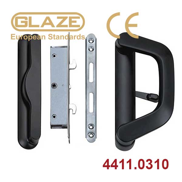 Khóa cửa trượt lùa chữ D 1 cánh ruột rời - Ảnh 2