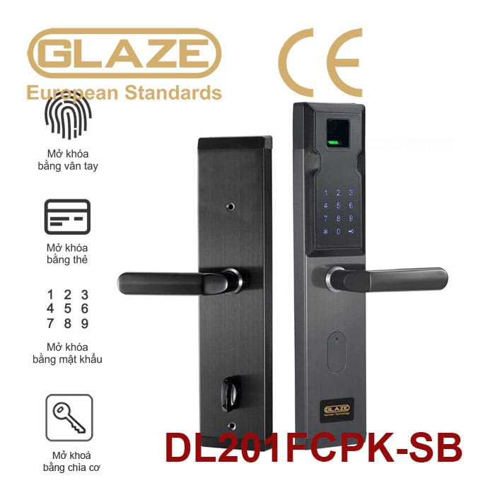 Khóa cửa vân tay DL201 - Ảnh 3