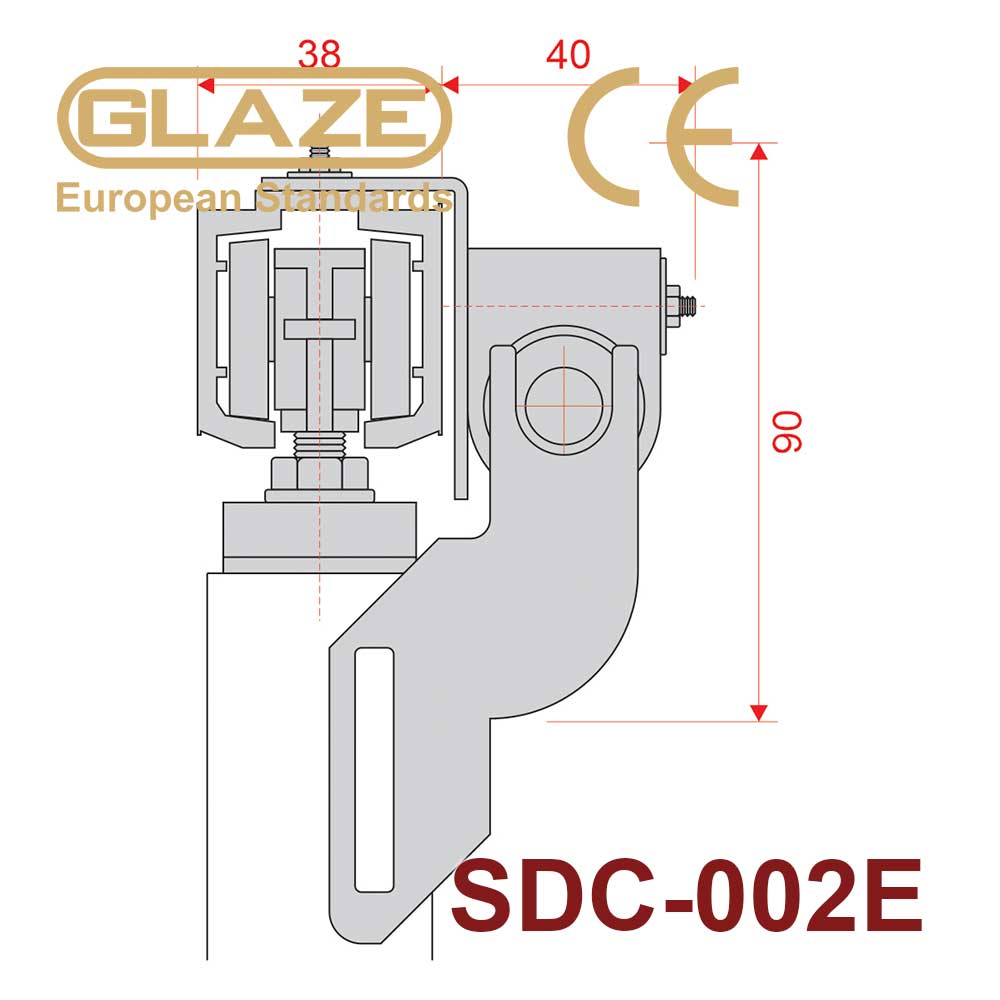 Cửa trượt bán tự động SDC-002E - Ảnh 3